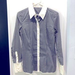 Express button down pinstripe blouse size small